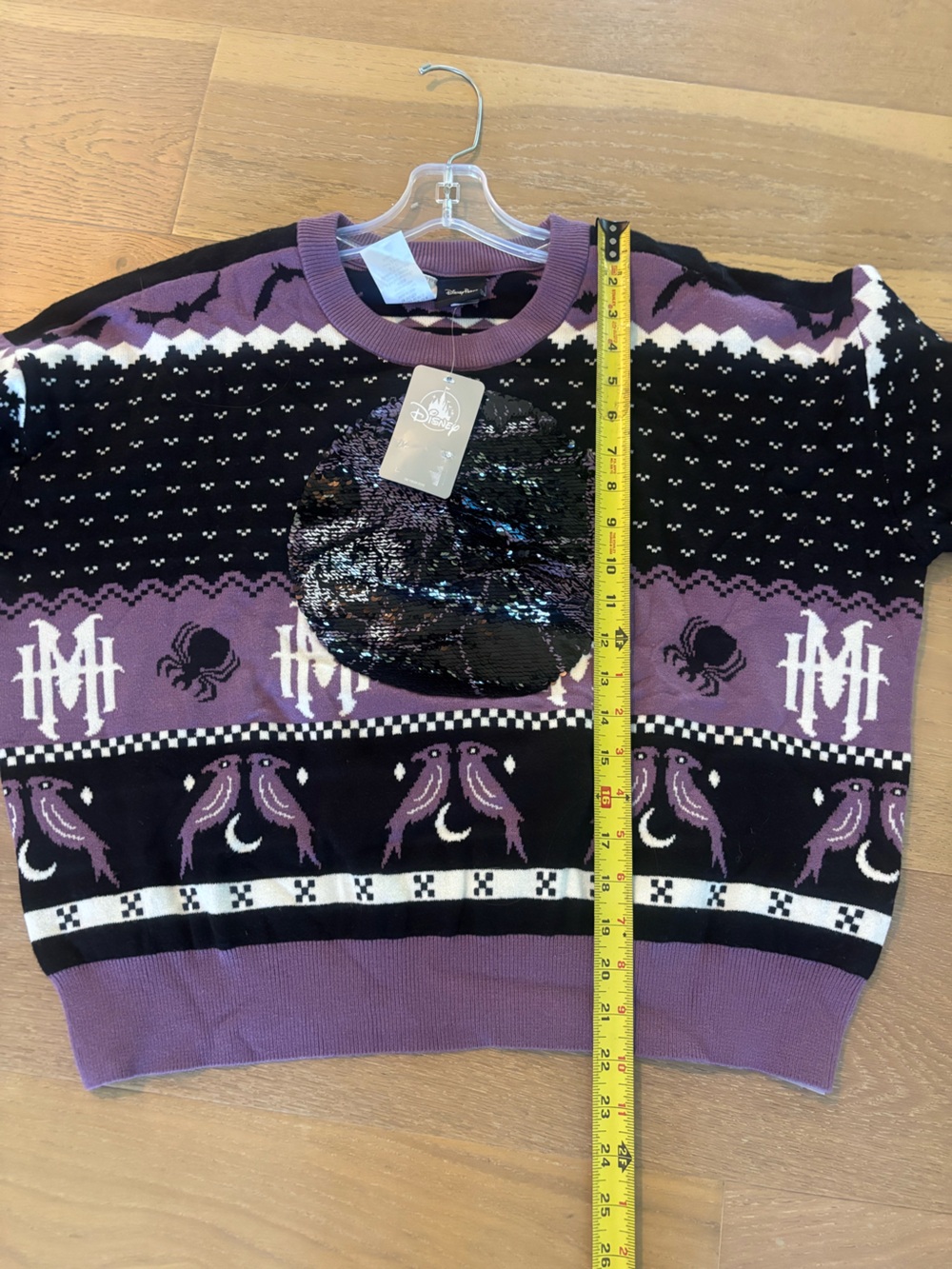 Disney Her Universe Hatbox Ghost Sweater The Haunted Mansion Womens Medium NWT - Picture 7 of 7